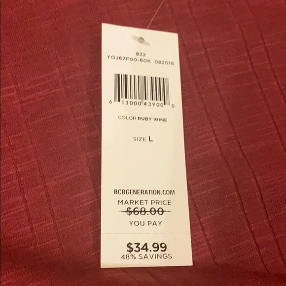 BCBGeneration swing tee shirt dress Size large new with tags - Picture 7 of 8